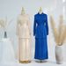 Muslim New Solid Color Small Fresh Lace Top+skirt Set_ecoleips.com