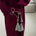 Muslim Dress Women Luxury Dubai Middle Eastern Bow Knot Beaded Sleeve Dress – Elegant Abaya Robe With Embellished Detailing_ecoleips.com