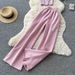 Women's Clothing Elegant Two Piece Set For Women V Neck Sleeveless T-Shirt High Waisted Wide Leg Pants Summer Sophisticated Outfit Women's Clothing_ecoleips.com