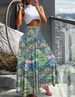 Women's Hot Summer Fashion High-waisted Slim Print Dresses For Women_ecoleips.com