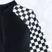 Women's Clothing One-piece Swimsuit Women's Sexy Plaid Long Sleeve Sunscreen Bikini_ecoleips.com