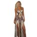 Women's Clothing Women's Lace Slit Halter Dress European American Style Leopard Print Summer Fashion For Ladies_ecoleips.com
