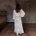 Women's Clothing Long Skirt Summer New Elegant Temperament Waist V Neck Dress Female_ecoleips.com
