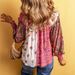 Aria Basics Aria Basics European And American Best-Selling Fashion Floral Print Shirt Women, 2025 Autumn New Style, Contrast Color V-Neck Long_ecoleips.com