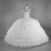 6-Hoop Adjustable Petticoat For Lolita/Wedding Dresses – Fluffy Tulle Crinoline Underskirt (White)_ecoleips.com
