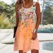 Women's Casual A-Line Dress With 3D Print | Sleeveless U-Neck Sundress | Plus Size Available | Breathable Polyester | Office To Weekend Wear (S-XXXL)_ecoleips.com
