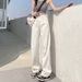 Narrow Straight-leg Jeans Women, 2026 Autumn New High-waisted Wide-leg Pants, Slimming And Drapey Floor-length Trousers_ecoleips.com