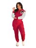 Women's Clothing Letter Print Sweater Overalls Casual Sports Plus Velvet Two Piece Suit_ecoleips.com