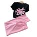 Women's Clothing Sports Casual Suits Slim Fashion Hot Pattern Short Sleeved T Shirt Wide Leg Pants Two Piece Suit_ecoleips.com
