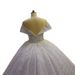 Main Wedding Dress New Large Size Off Shoulder Sequined Lace Palace Style Heavy Industry Sexy Wedding Dress_ecoleips.com