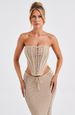 Verve Spring And Summer Hot Sale New Sexy Trendy Backless Tube Top Bodycon Long Dress Knitted Set_ecoleips.com