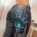 Statue Of Liberty Retro Distressed Denim Jeans Straight Leg Trendy Pants For Men And Women Casual Fashion Cotton Spring/Autumn_ecoleips.com