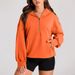 2025 Autumn Winter European And American Women's Long Sleeve Hooded Solid Color Zipper Pocket_ecoleips.com