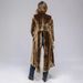 Women's Clothing Velvet Long Cardigan Solid Color Retro Split Coat Windbreaker Loose Coat_ecoleips.com