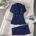 Women's Clothing Pink Suit Women's Summer Thin Work Clothes Professional Wear Temperament Goddess Style Work Clothes_ecoleips.com