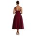 Strapless Square Neck Backless Dress For Women – Sexy High-Waist A-Line Maxi Dress With Bodycon Fit, Elegant & Bold Evening Gown"_ecoleips.com