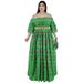 Women's Clothing Plus Size Women's Long Dress Style Autumn Fashion With Full Skirt And Belt For Formal & Casual For Women_ecoleips.com