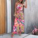 Women's Clothing Spring And Summer Temperament Contrast Color Short Sleeved Wide Leg Suit_ecoleips.com