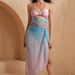 Bikini Set For Women Sexy Two Piece Design Hollowed Out Swimsuit Vacation Style Polyester Spring/Summer_ecoleips.com