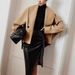 Women’s Short Pea Coat – Oversized Double-Breasted Jacket, Stand Collar, Sophisticated Autumn/Winter Style_ecoleips.com