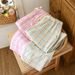 Women's 1-Pair Sleep Pants, Plaid Cotton Gauze, Lightweight Relaxed Fit Spring Summer Loungewear_ecoleips.com
