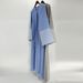 Modest Abaya Dress Elegant Muslim Abaya Dress With Hand Embroidery - Modest Dubai Style Robe In Bluish & Greyish_ecoleips.com
