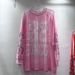 Women's Trendy Long Sleeved T-Shirt Loose Fit Round Neck Casual Top European American Style 88 Letter Print Mesh Patchwork_ecoleips.com