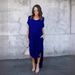 European And American Foreign Trade Hot-Selling Long Wish Summer Hot Sale V-Neck Pocket Slit Dress_ecoleips.com