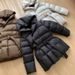 Women's Slim Fit Winter Down Jacket With Waist Belt, Short Puffer Coat, 90% White Duck Down, Elegant & Stylish, 3D Pattern Design_ecoleips.com