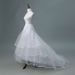 Elegant Wedding Petticoat Crinoline With Hoop Skirt, White Lolita Cosplay Dress Puffy Underskirt For Bridal Gown & Stage Performance_ecoleips.com