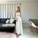 Women's French Sweet Strapless Ruched Off Shoulder Belted Maxi Dress – Designer Summer Gown_ecoleips.com