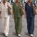 Women's Two Piece Set European American Style Lapel Long Sleeved Shirt And Wide Leg Pants Casual Solid Color Suit For Spring And Autumn_ecoleips.com