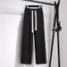 Preppy Style Polo Collar Set – Embroidered Bow Hoodie With Wide-Leg Drawstring Pants (S-3XL, 8 Color Combos, Japanese Schoolgirl Aesthetic)_ecoleips.com