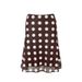 Women's Satin Polka Dot Midi Skirt High-Waist Elegant Versatile Flowy Design Brown S to L Sizes_ecoleips.com