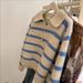 DiYun European And American Vacation Versatile Striped Long-Sleeve Sweater Women's Clothing 2025_ecoleips.com