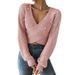 Aria Basics Aria Basics Cross-Border European And American Autumn New Women's Sweater Versatile Beaded Off-Shoulder Slim Fit Long Sleeve_ecoleips.com