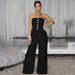 Women's Sexy Strapless Backless Jumpsuit C7628 Fashion Casual Wide Leg_ecoleips.com