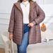Longline Fleece-Lined Hooded Jacket For Women – Cozy Winter Coat With Zip Closure (L/XL/XXL/XXXL)_ecoleips.com