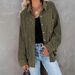 2026 Cross-Border Corduroy Shirt, Solid Color, Turn-Down Collar, Buttoned Casual Jacket, New European And American_ecoleips.com