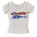 Cross-border Street Style: Riding A Bicycle, Classic Retro American Hot Girl Short-sleeve Top, Slim-fit Summer Crop Top_ecoleips.com