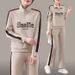 "Trendy Women's Tracksuit Set – Slim-Fit Hoodie & Joggers (Black/Red/Brown/Beige)"_ecoleips.com