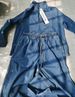Women's Casual Denim Set - Loose Fit Long Sleeve Top & Relaxed Jeans (Blue, M-XXXL)_ecoleips.com