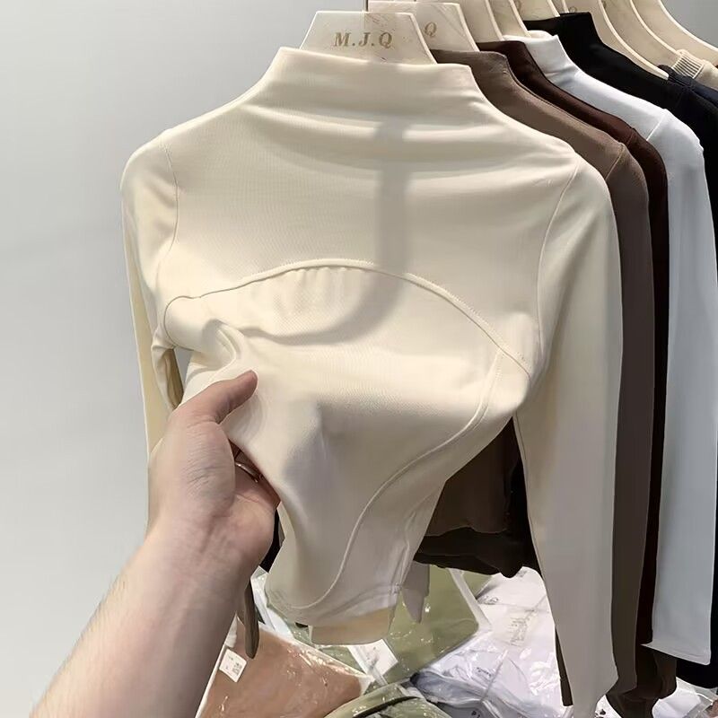 This Women's Top Features A Fishbone-Shaped Design With An Irregular Pattern, Combining Vintage Elements For Autumn And_ecoleips.com