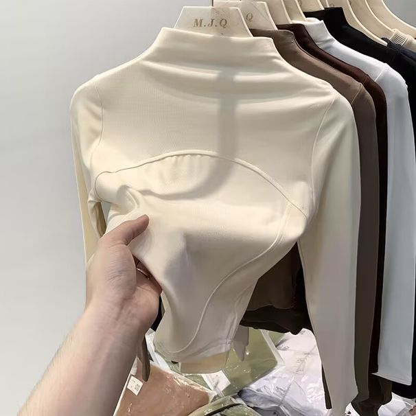 This Women's Top Features A Fishbone-Shaped Design With An Irregular Pattern, Combining Vintage Elements For Autumn And_ecoleips.com