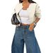 DiYun European And American Casual Vacation Solid Color Long-Sleeve Vest Jacket Women's Clothing 2025_ecoleips.com