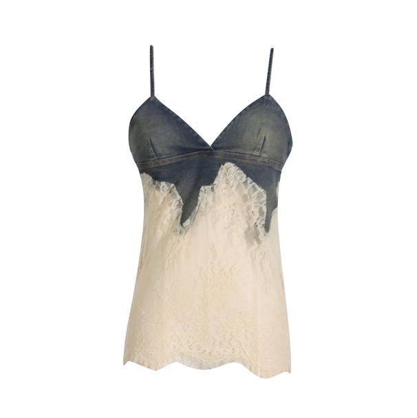 Women's Lace Top & Denim Shorts Set - Spring Two Piece Outfit, Casual & Stylish_ecoleips.com