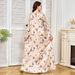 Women's Robe New Printed Embroidery Large Swing Muslim Dress_ecoleips.com