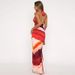 European And American Best-Selling Women's Clothing 2025 Summer New Fashion Sexy Printed Backss Slit Tie Dress_ecoleips.com