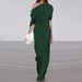 Women's Clothing One Shoulder Loose White Jumpsuit Hot Selling Women's Pants_ecoleips.com