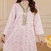 Women's Clothing Arab Dubai Muslim Women's Clothing Middle East Robe Jacquard Sequin Light Luxury Dress_ecoleips.com